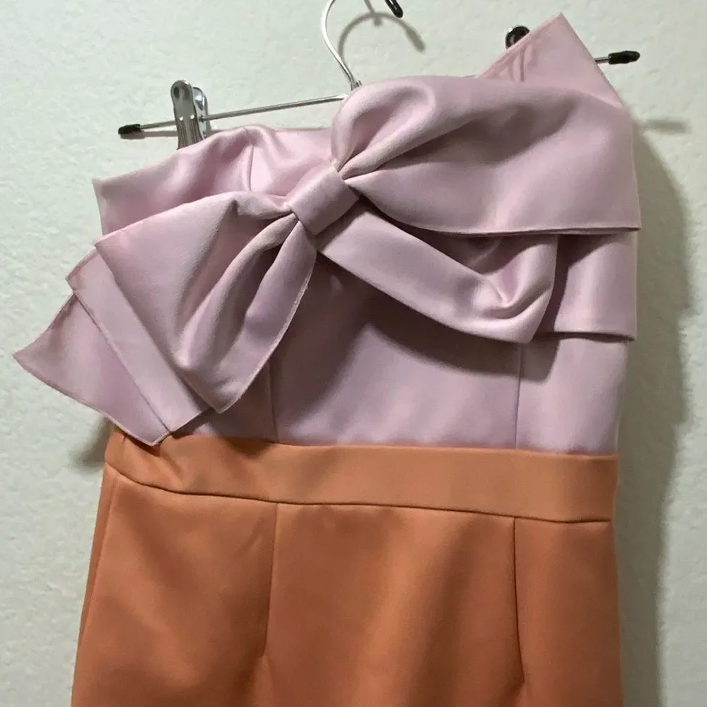 CYNTHIA ROWLEY Stretch Color Block Shift Dress size 4 - Picture 6 of 11